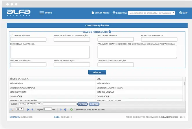 Loja Virtual da Alfa Networks - Mdulo Loja Virtual